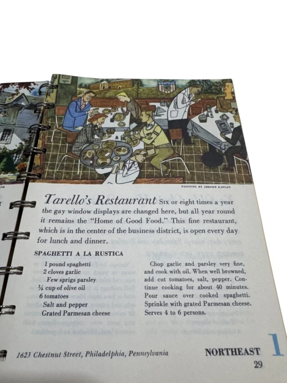 Ford Treasury Of Favorite Recipes From Famous Eating Places 1950 Spiral Bound Bo